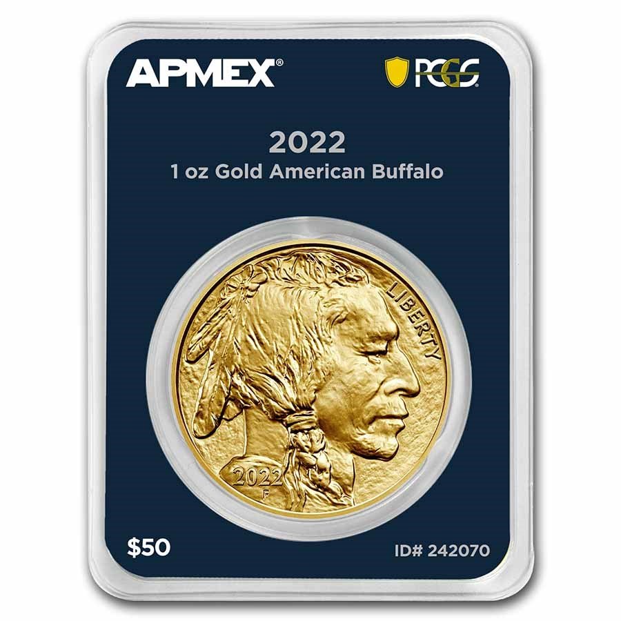 2022 1 oz Gold Buffalo (MintDirect® Premier Single + PCGS FS)