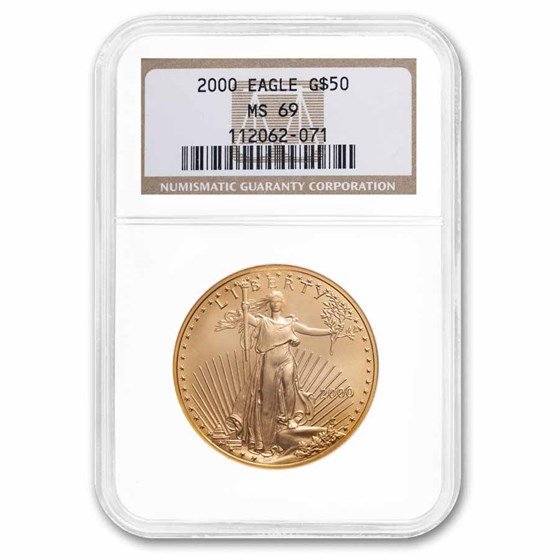 1 oz Burnished American Gold Eagle MS-69 NGC (Random Year)