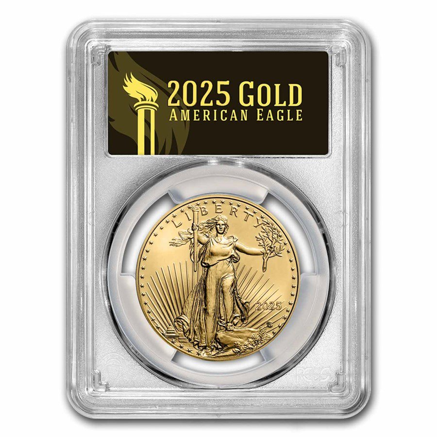 2025-(W) 1 oz American Gold Eagle MS-70 PCGS (FS, Black Label)