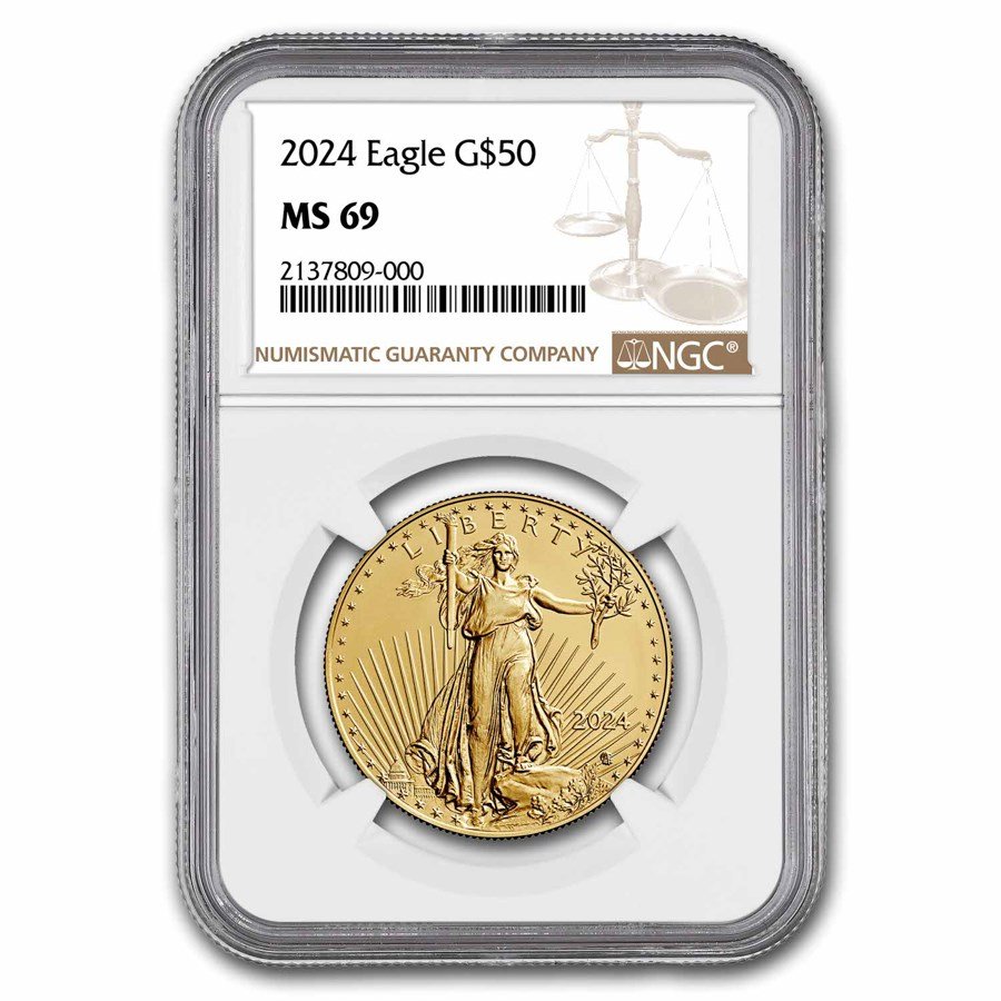 2024 1 oz American Gold Eagle MS-69 NGC