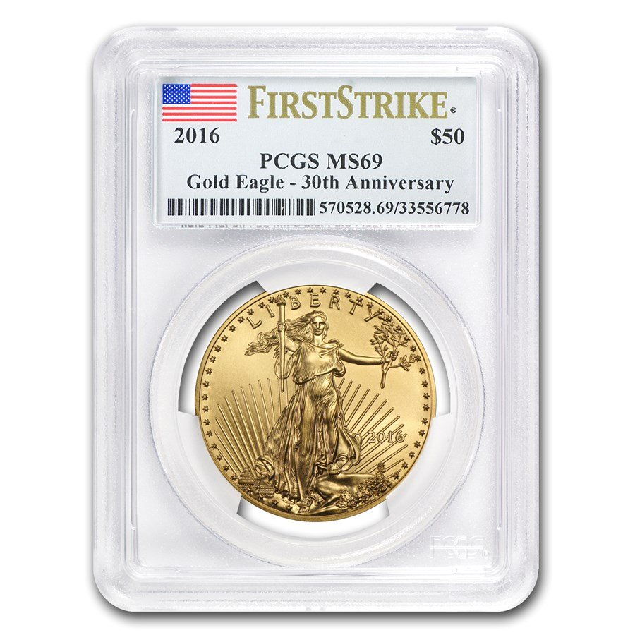 2016 1 oz American Gold Eagle MS-69 PCGS (FS)