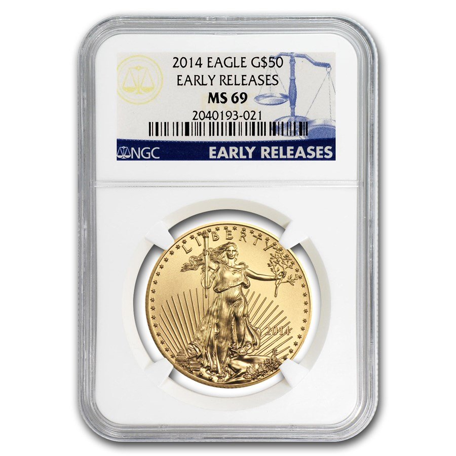 2014 1 oz American Gold Eagle MS-69 NGC (Early Releases)