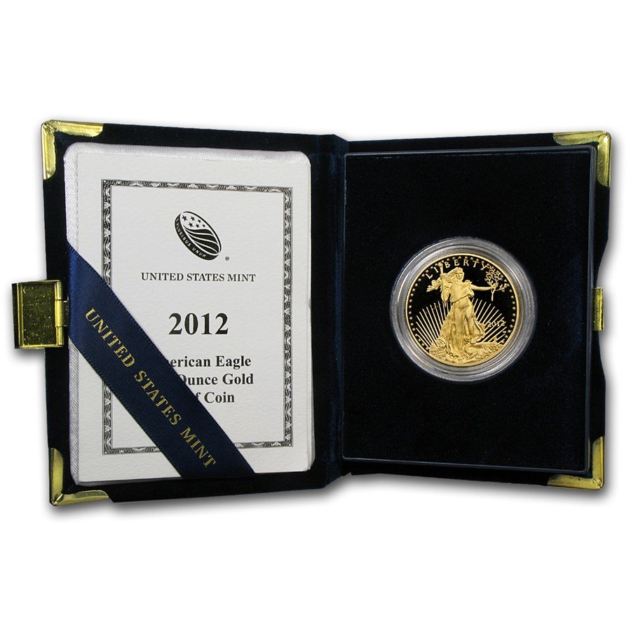 2012-W 1 oz Proof American Gold Eagle (w/Box & COA)