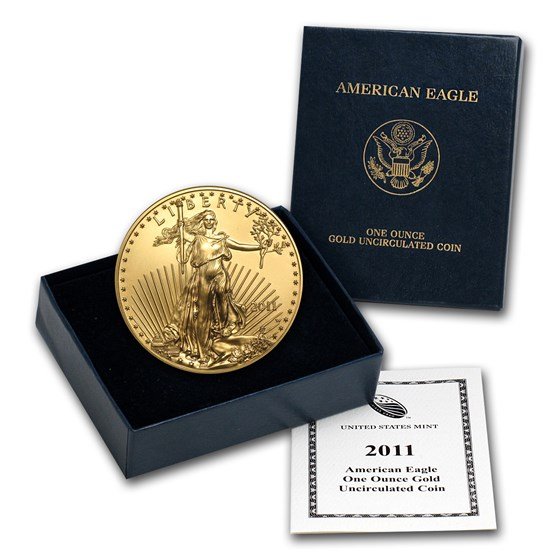 2011-W 1 oz Burnished Gold Eagle (w/Box & COA)