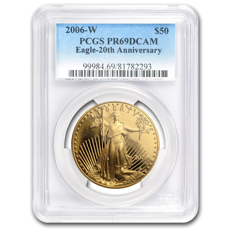 2006-W 1 oz Proof American Gold Eagle PR-69 PCGS (20th Anniv)