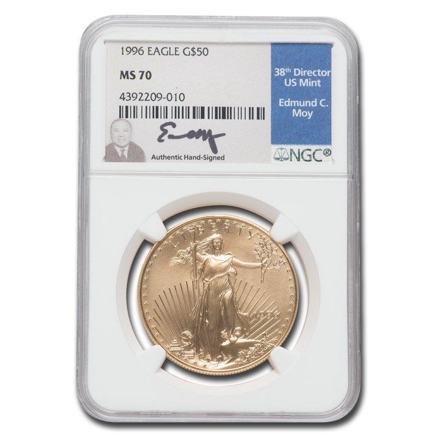 1996 1 oz American Gold Eagle MS-70 NGC (Moy)