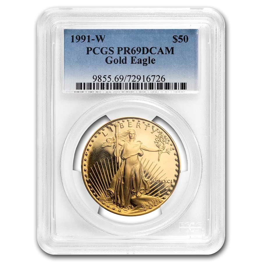 1991-W 1 oz Proof American Gold Eagle PR-69 DCAM PCGS