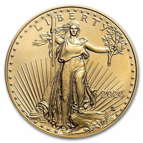 2026 1/2 oz American Gold Eagle Coin BU