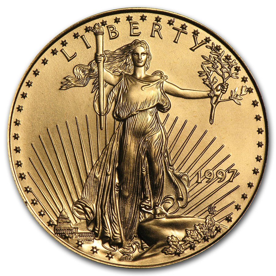 1997 1/2 oz American Gold Eagle BU
