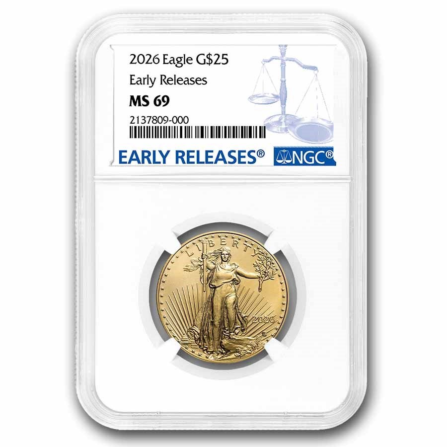 2026 1/2 oz American Gold Eagle MS-69 NGC (Early Releases)