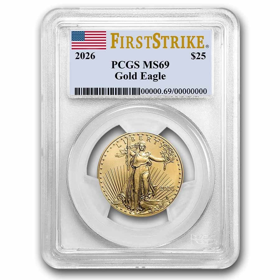 2026 1/2 oz American Gold Eagle MS-69 PCGS (FirstStrike®)