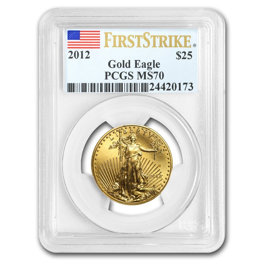 2012 1/2 oz American Gold Eagle MS-70 PCGS (FS)