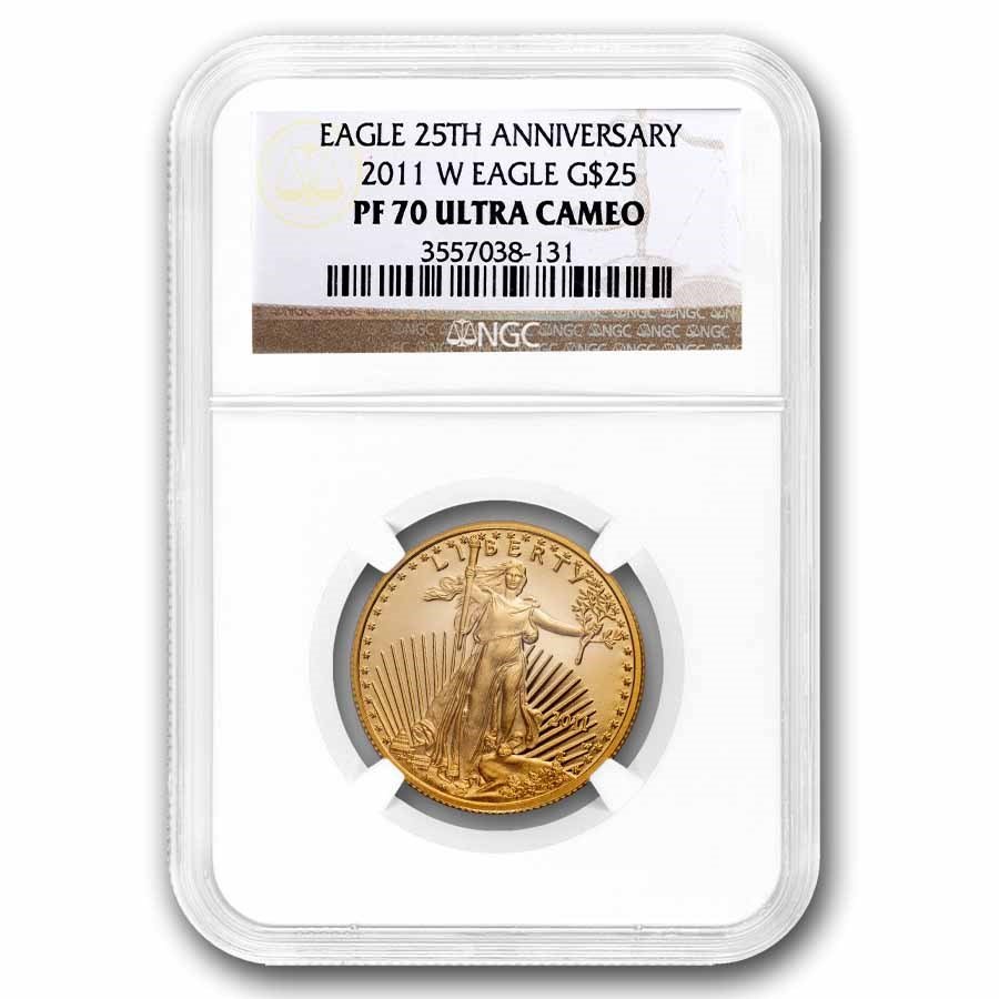 2011-W 1/2 oz Proof American Gold Eagle PF-70 UCAM NGC
