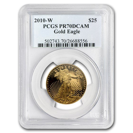 2010-W 1/2 oz Proof American Gold Eagle PR-70 DCAM PCGS