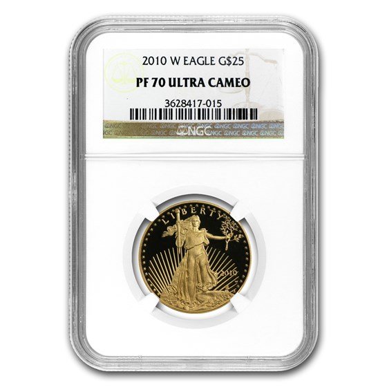 2010-W 1/2 oz Proof American Gold Eagle PF-70 UCAM NGC