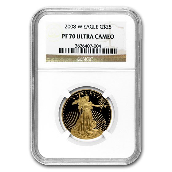 2008-W 1/2 oz Proof American Gold Eagle PF-70 NGC