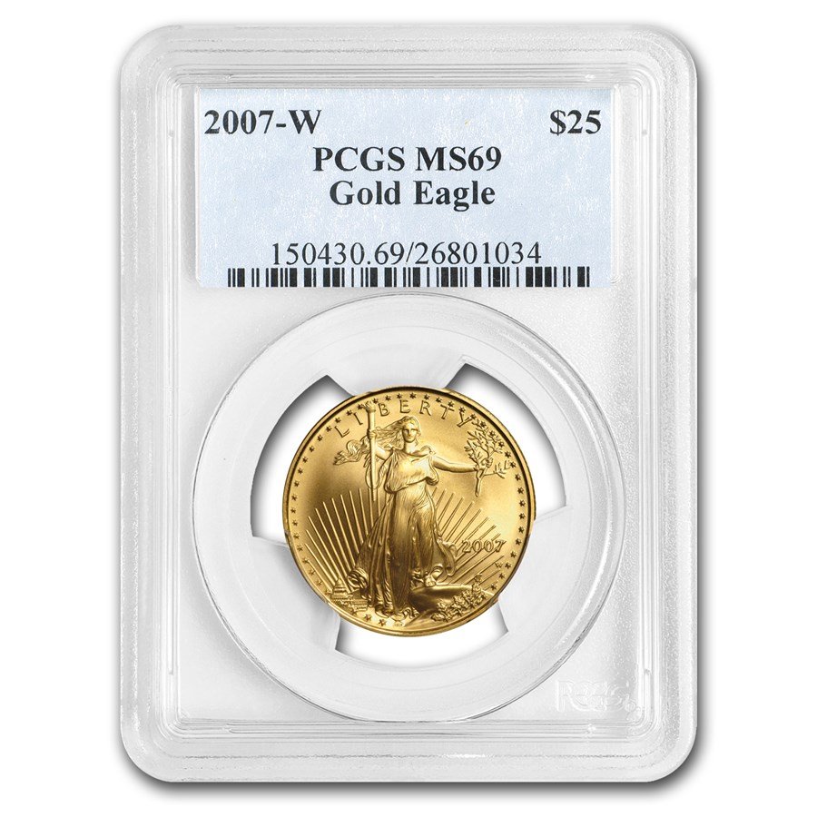 2007-W 1/2 oz Proof American Gold Eagle PR-70 DCAM PCGS