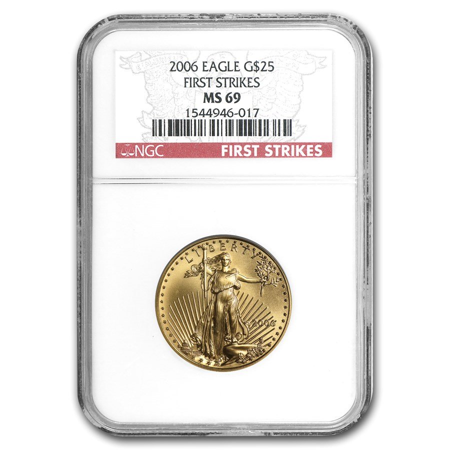 2006 1/2 oz American Gold Eagle MS-70 NGC (FirstStrike®)