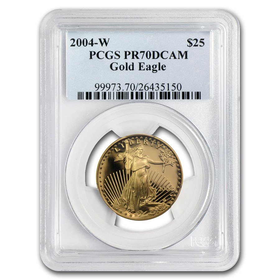 2004-W 1/2 oz Proof American Gold Eagle PR-70 PCGS