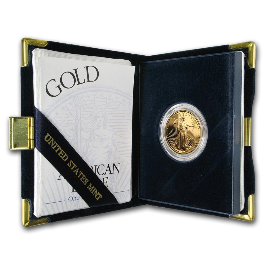 2000-W 1/2 oz Proof American Gold Eagle (w/Box & COA)