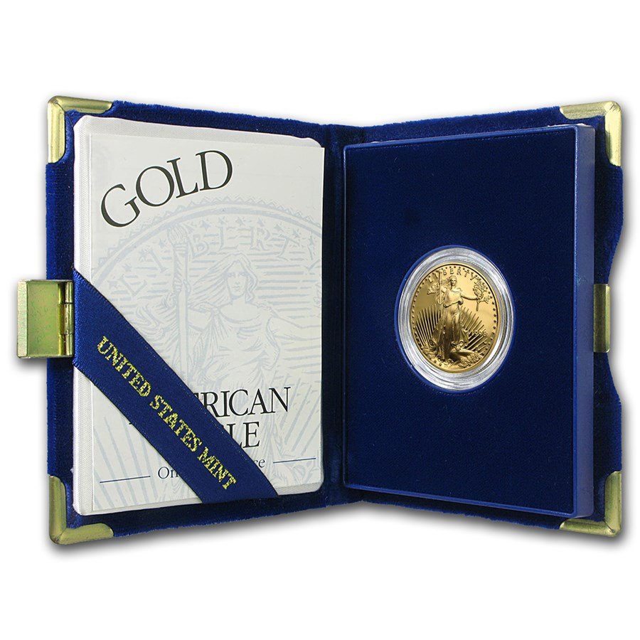 1998-W 1/2 oz Proof American Gold Eagle (w/Box & COA)