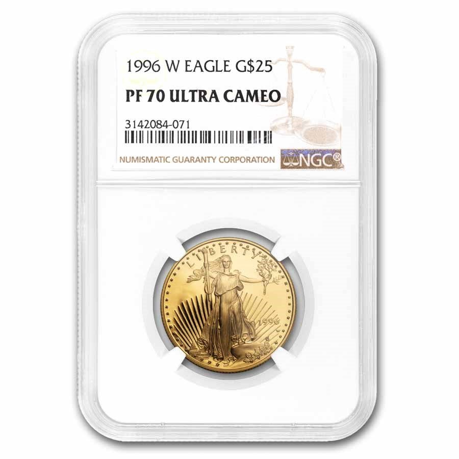 1996-W 1/2 oz Proof American Gold Eagle PF-70 UCAM NGC