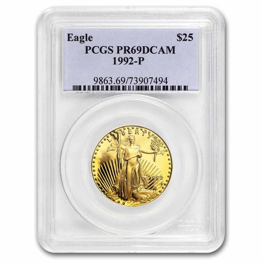 1992-P 1/2 oz Proof American Gold Eagle PR-69 PCGS