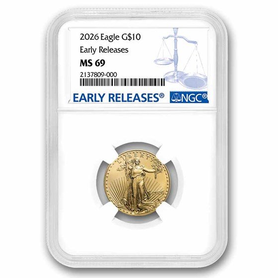 2026 1/4 oz American Gold Eagle MS-69 NGC (Early Releases)