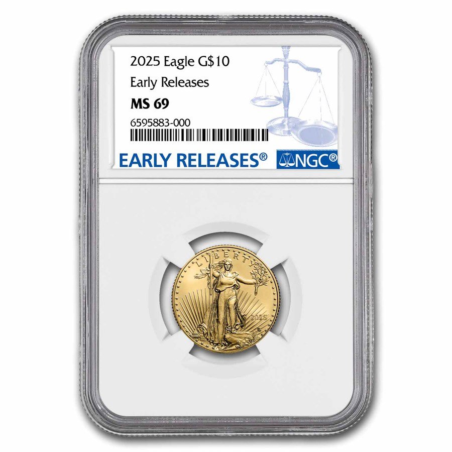 2025 1/4 oz American Gold Eagle MS-69 NGC (Early Releases)