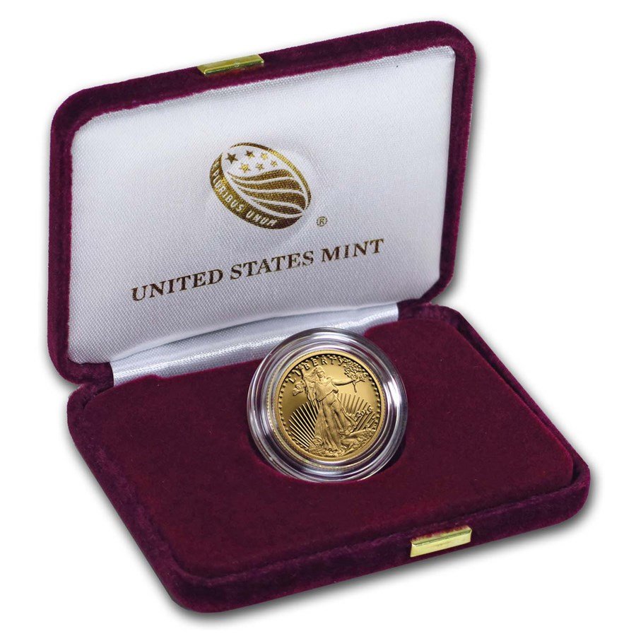 2019-W 1/4 oz Proof American Gold Eagle (w/Box & COA)