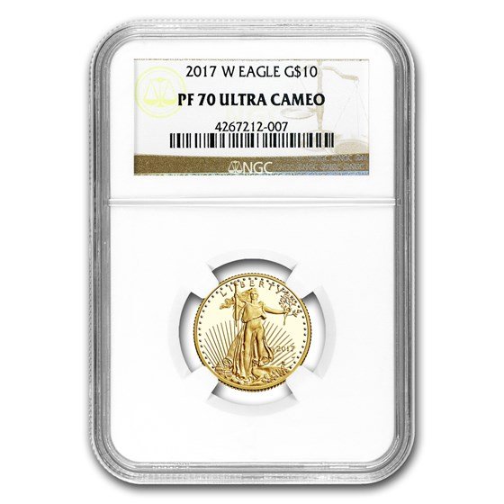 2017-W 1/4 oz Proof American Gold Eagle PF-70 NGC UCAM