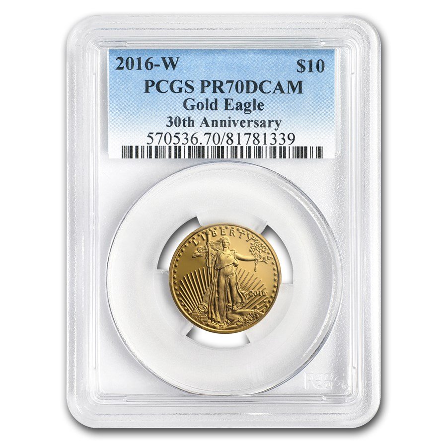 2016-W 1/4 oz Proof American Gold Eagle PR-70 PCGS