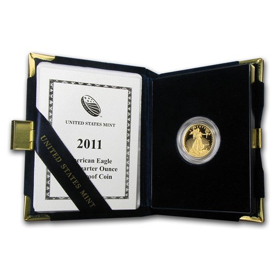 2011-W 1/4 oz Proof American Gold Eagle (w/Box & COA)