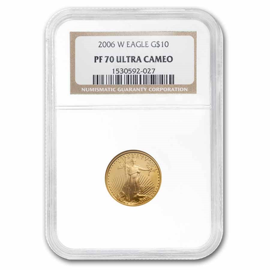 2006-W 1/4 oz Proof American Gold Eagle PF-70 UCAM NGC