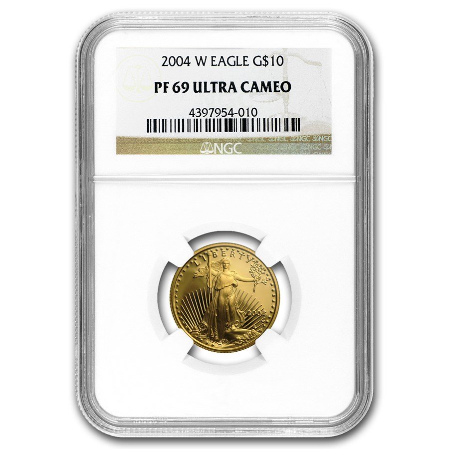 2004-W 1/4 oz Proof American Gold Eagle PF-69 UCAM NGC