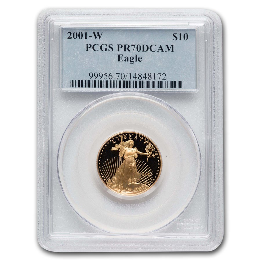 2001-W 1/4 oz Proof American Gold Eagle PR-70 PCGS