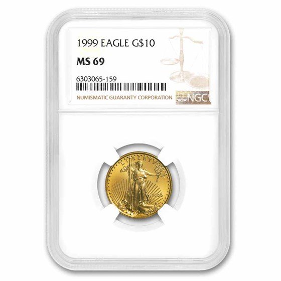 1999 1/4 oz American Gold Eagle MS-69 NGC