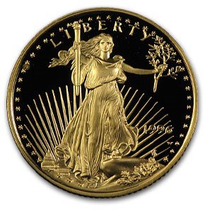 1996-W 1/4 oz Proof American Gold Eagle (Capsule Only)