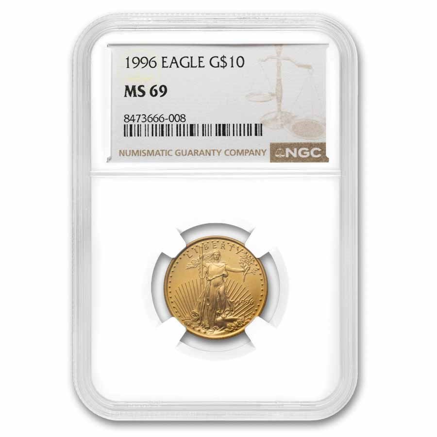 1996 1/4 oz American Gold Eagle MS-69 NGC