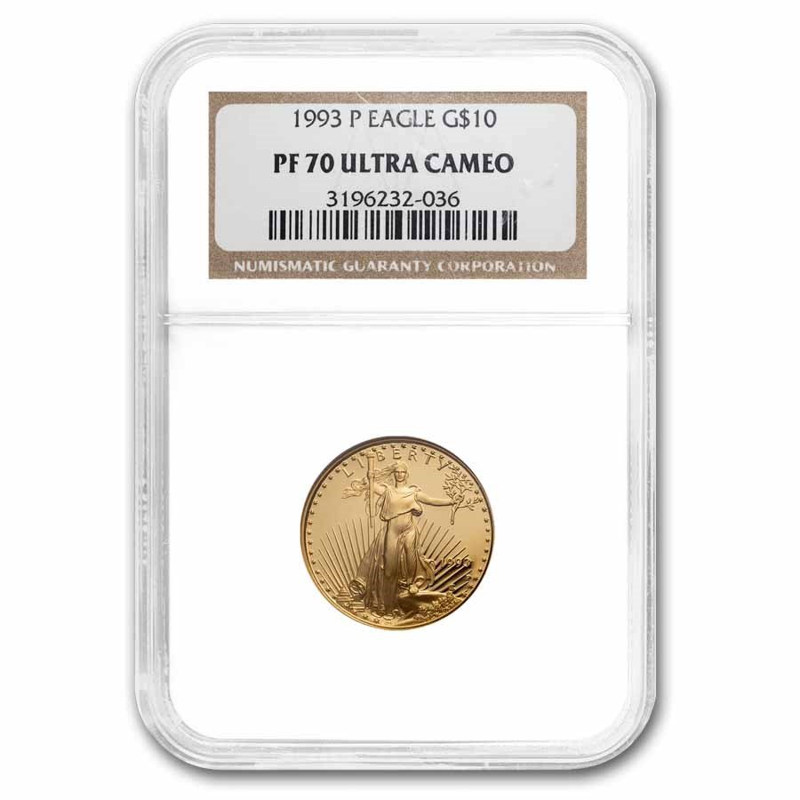1993-P 1/4 oz Proof American Gold Eagle PF-70 NGC