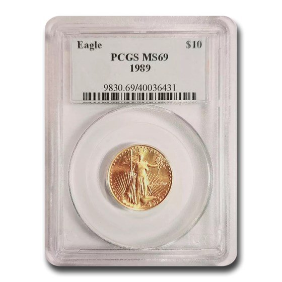 1989 1/4 oz American Gold Eagle MS-69 PCGS