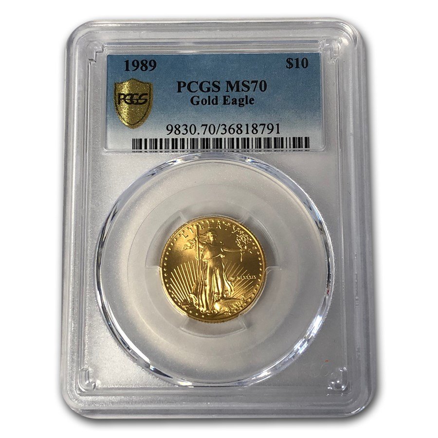 1989 1/4 oz American Gold Eagle MS-70 PCGS