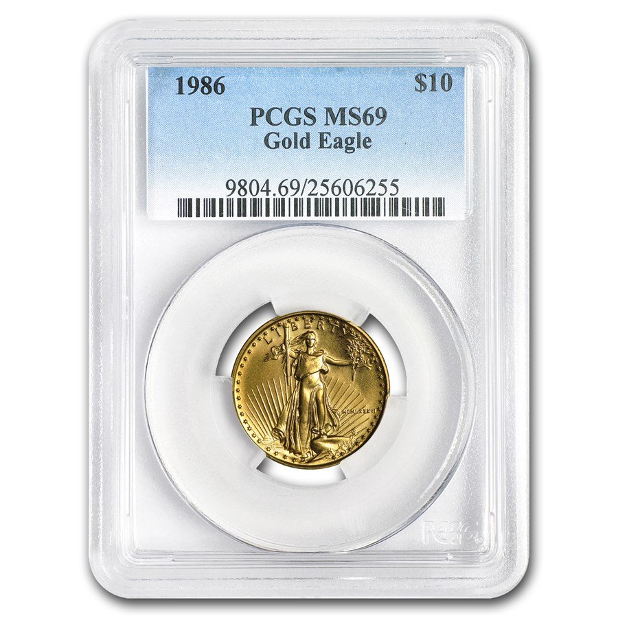 1986 1/4 oz American Gold Eagle MS-69 PCGS