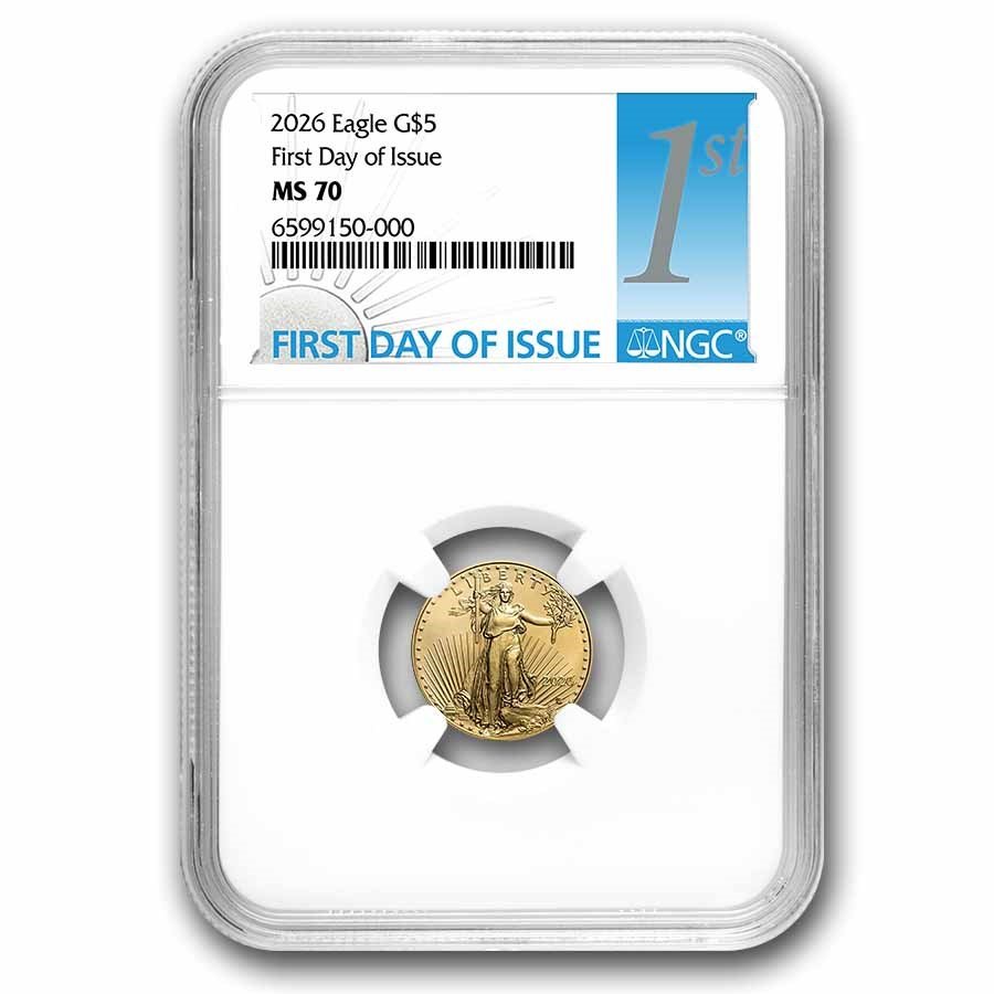 2026 1/10 oz American Gold Eagle MS-70 NGC (First Day of Issue)