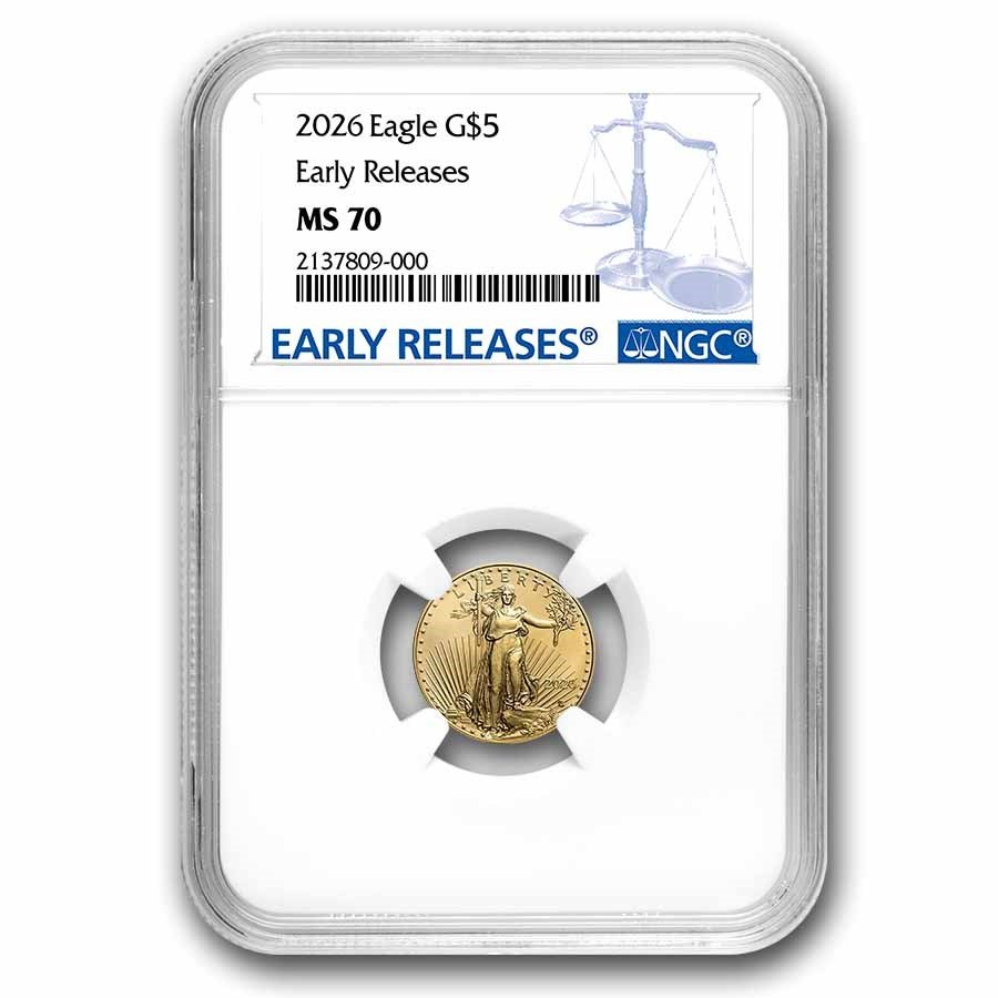 2026 1/10 oz American Gold Eagle MS-70 NGC (Early Releases)
