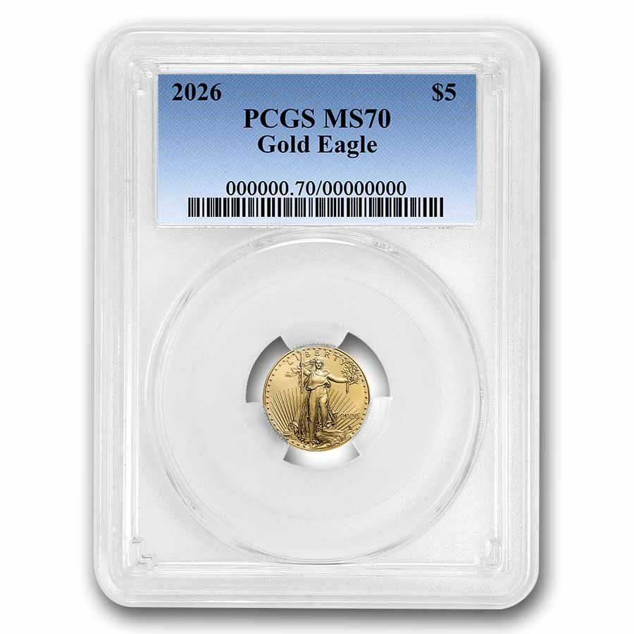2026 1/10 oz American Gold Eagle MS-70 PCGS