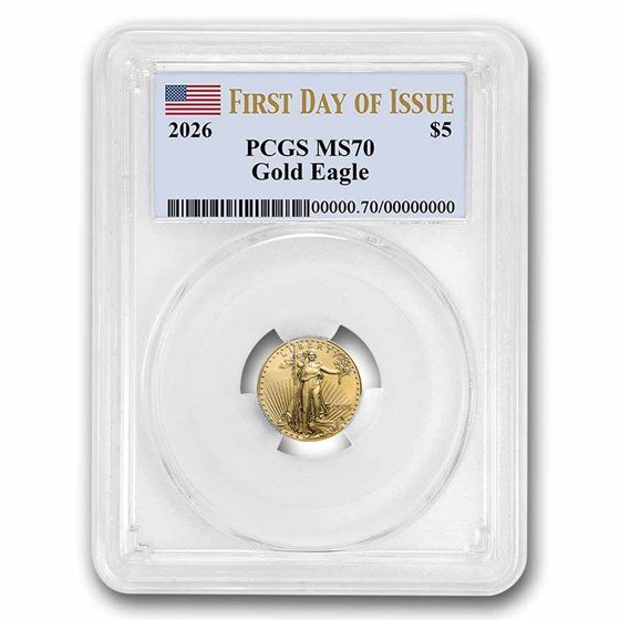 2026 1/10 oz American Gold Eagle MS-70 PCGS (First Day of Issue)
