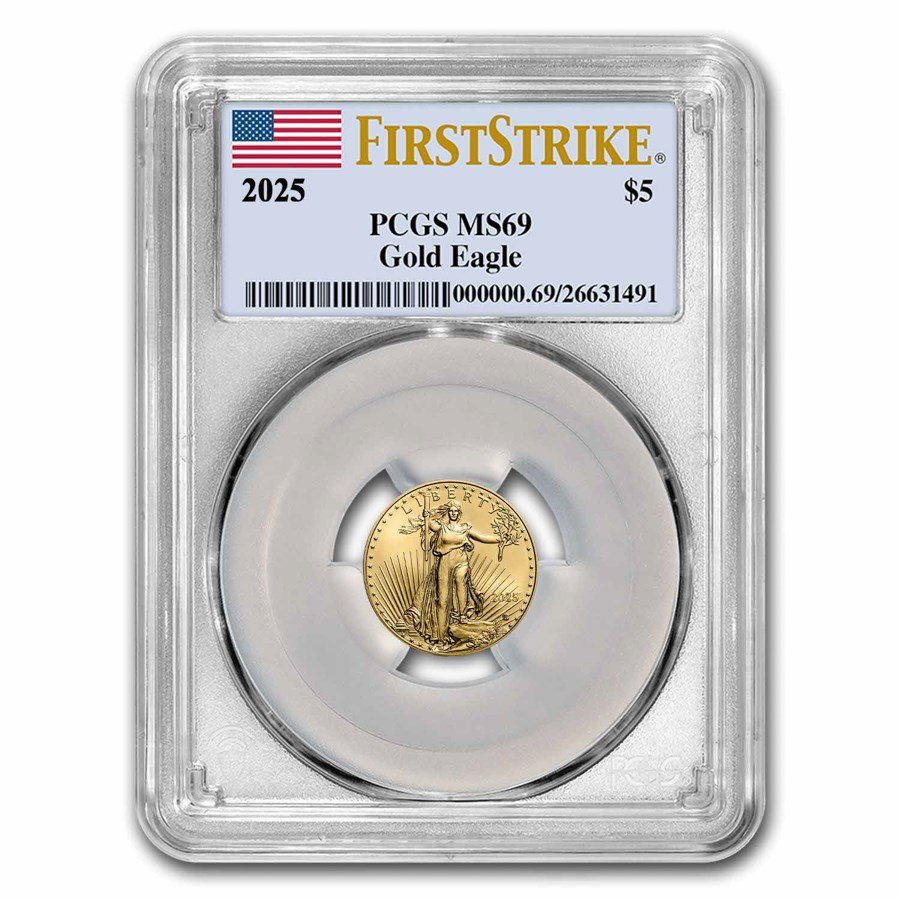 2025 1/10 oz American Gold Eagle MS-69 PCGS (FirstStrike®)