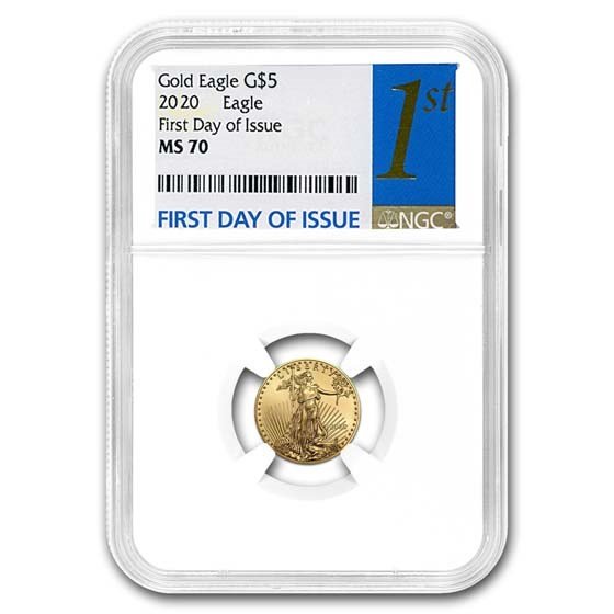 2020 1/10 oz American Gold Eagle MS-70 NGC (FDI)