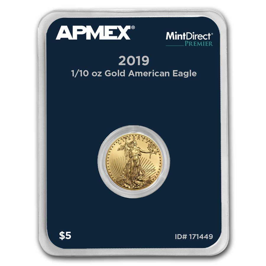 2019 1/10 oz American Gold Eagle (MintDirect® Premier Single)